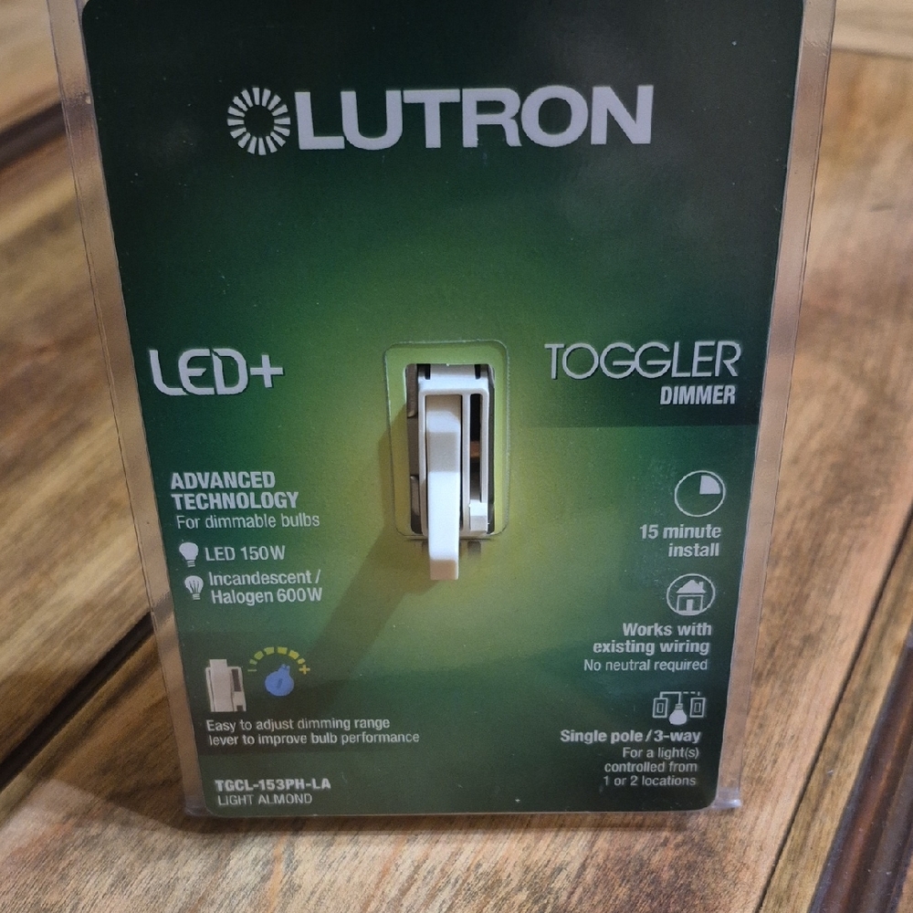Lutron LED+ Toggler Dimmer Switch